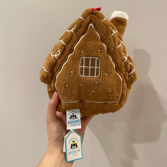 Jellycat Amuseables Gingerbread House NWT VHTF - Picture 3 of 5